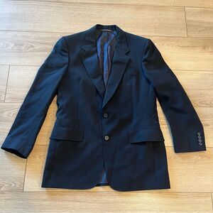 Christian Dior Monsieur Dark Navy Blue Two Button Men’s Suit Jacket Size 40